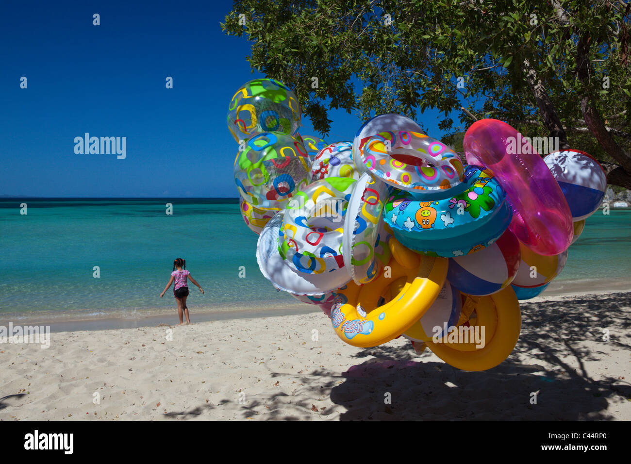 Impressions of Ensenada Beach, Punta Rucia, Dominican Republic Stock Photo