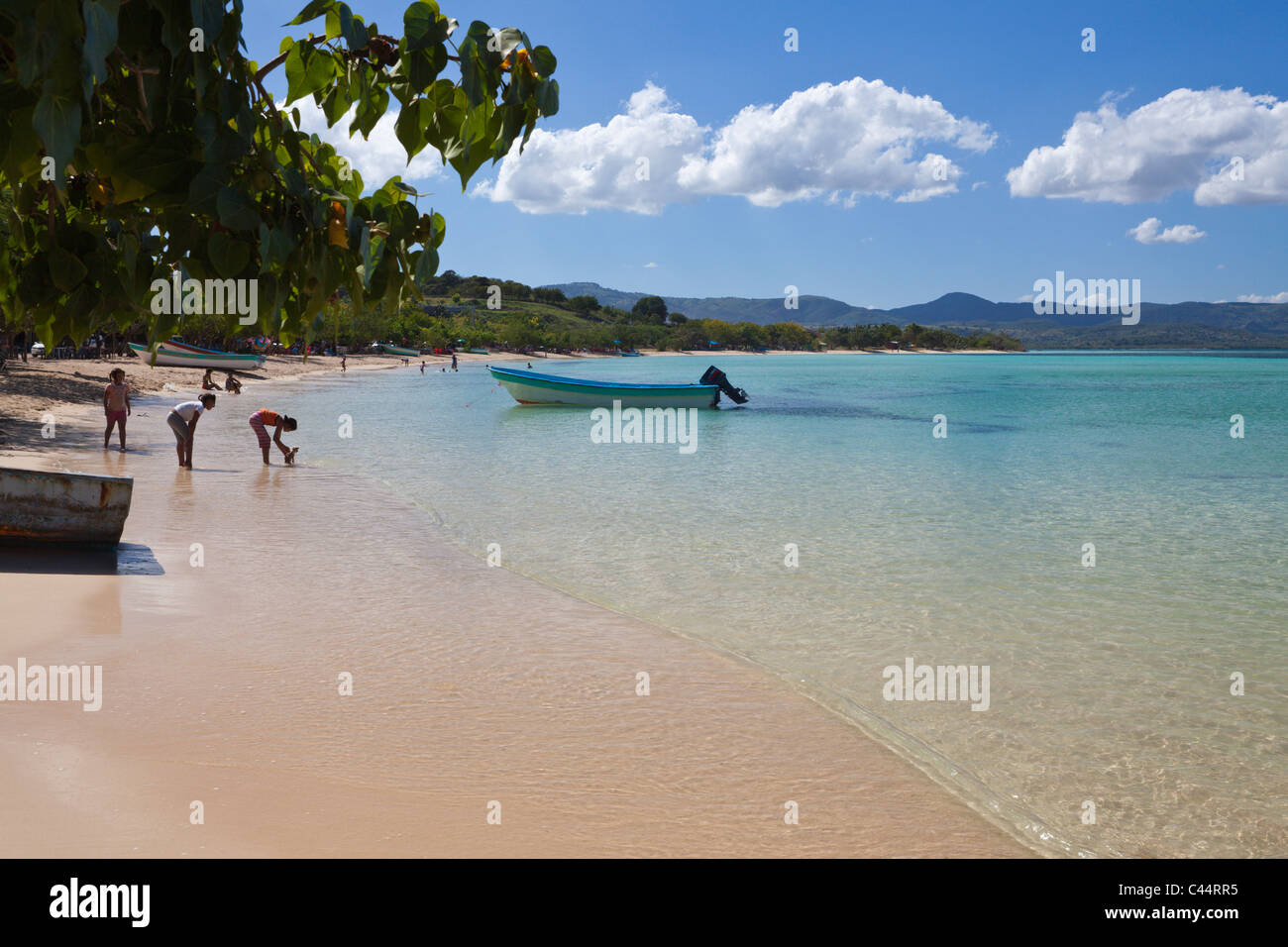 Impressions of Ensenada Beach, Punta Rucia, Dominican Republic Stock Photo