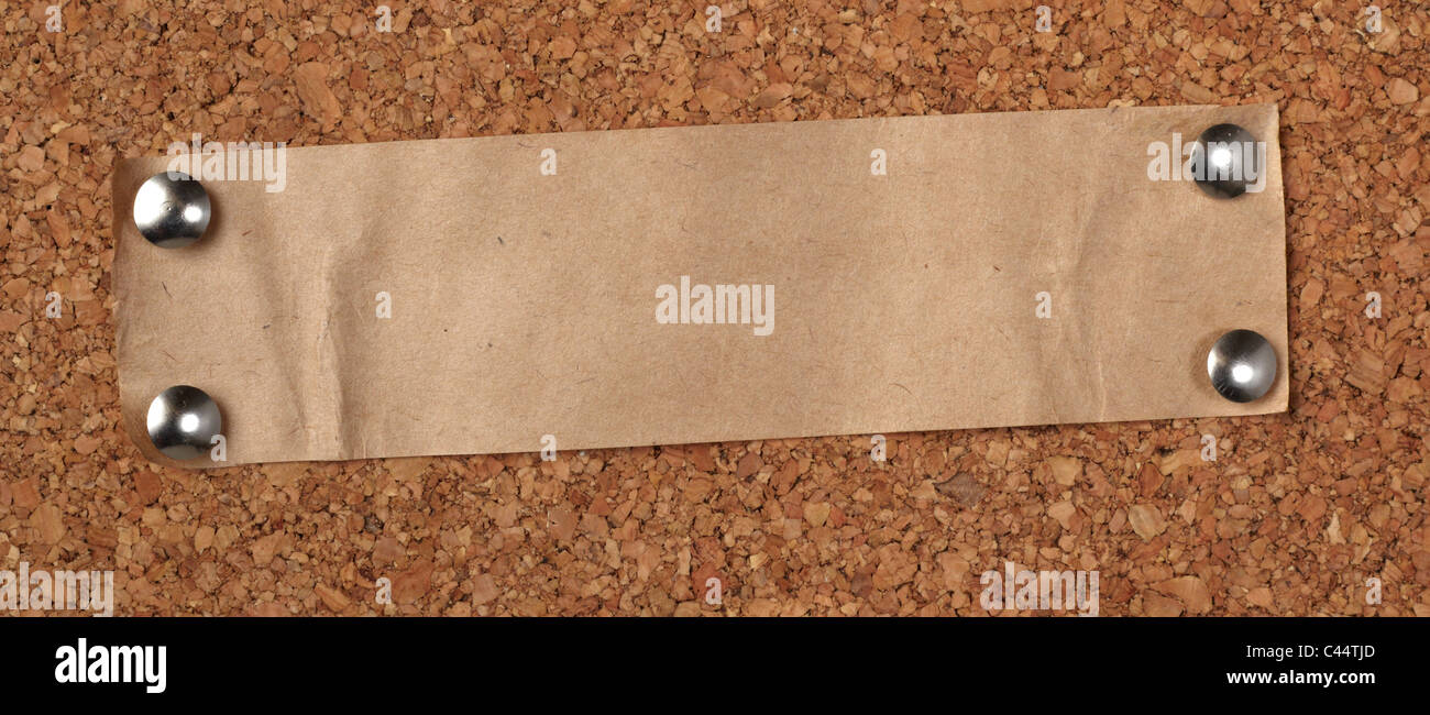 note papers on a cork board Stock Photo Alamy