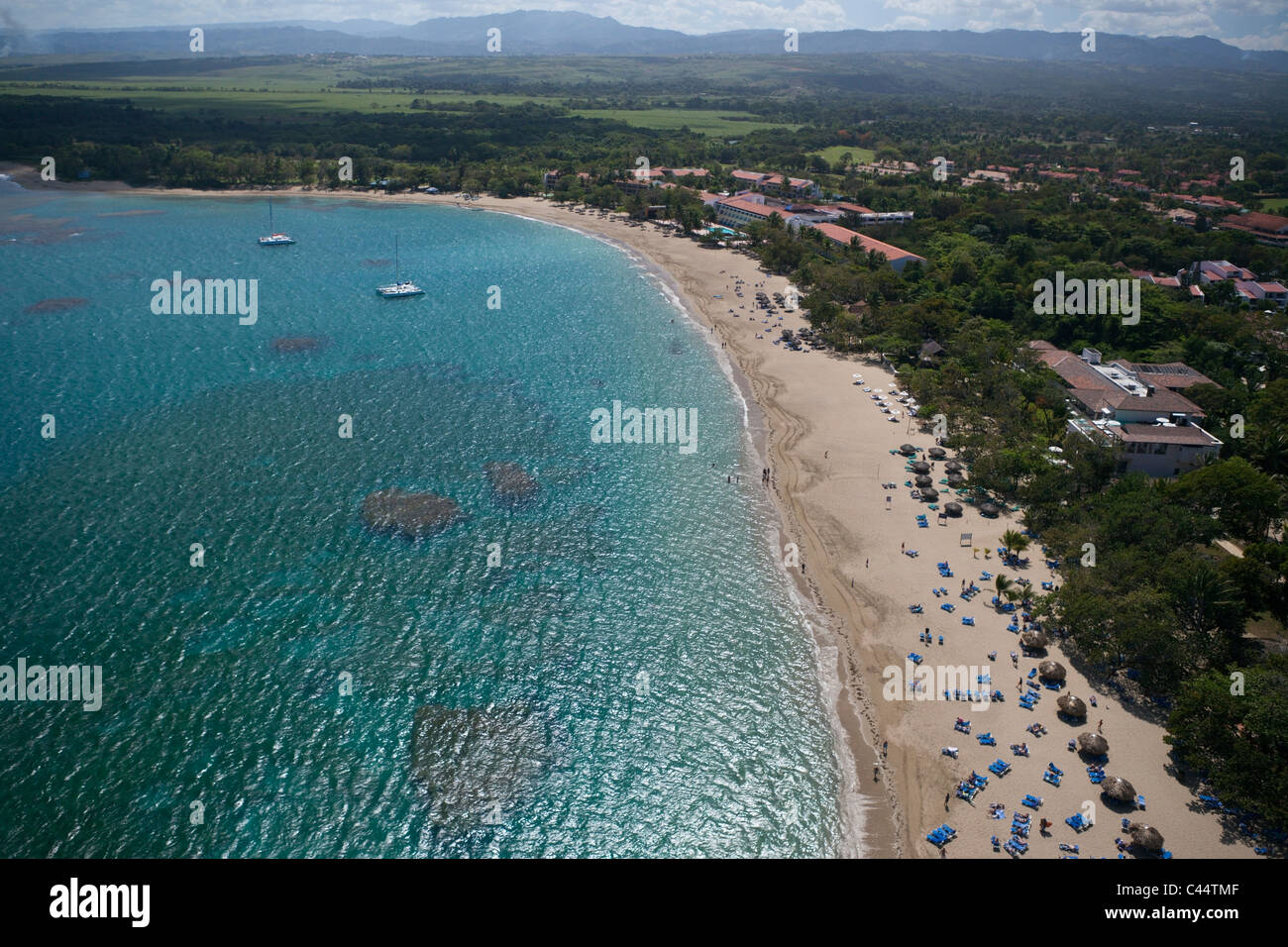 Beach Playa Dorada, Puerto Plata, Dominican Republic Stock Photo