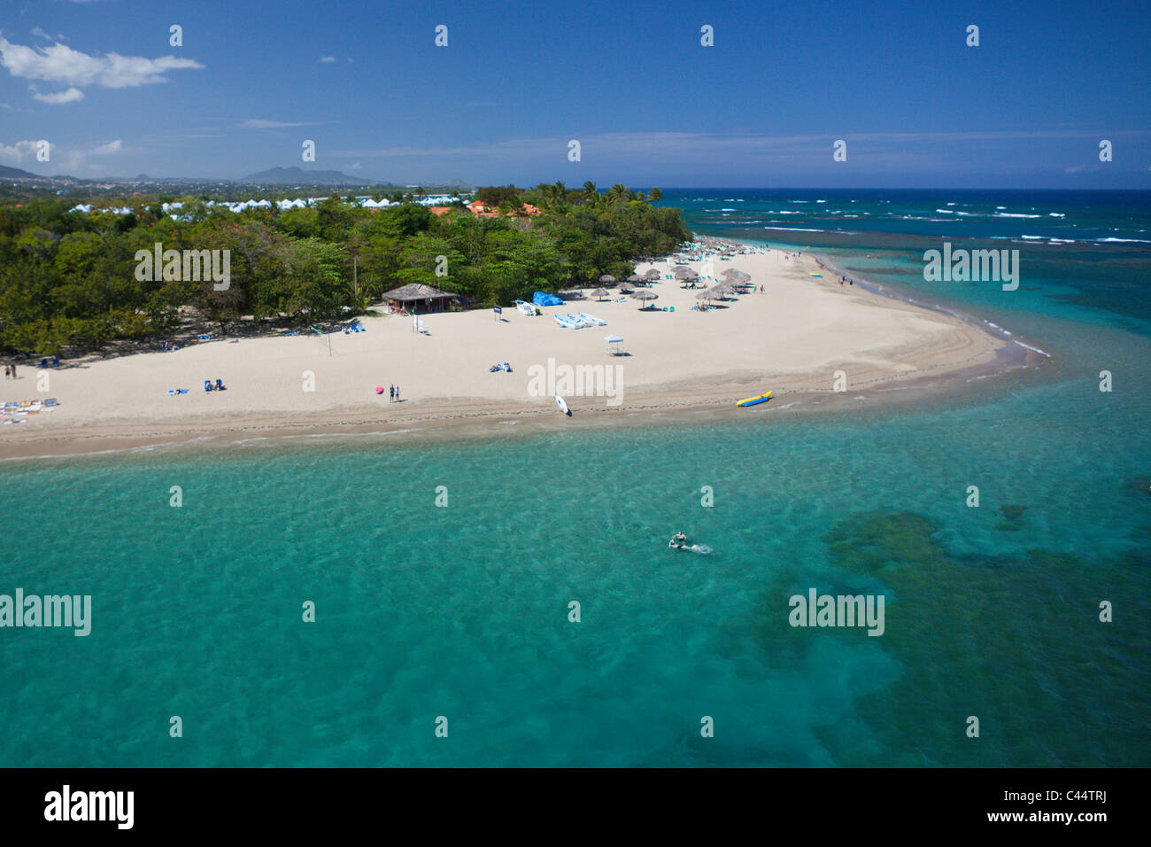 Beach Playa Dorada, Puerto Plata, Dominican Republic Stock Photo