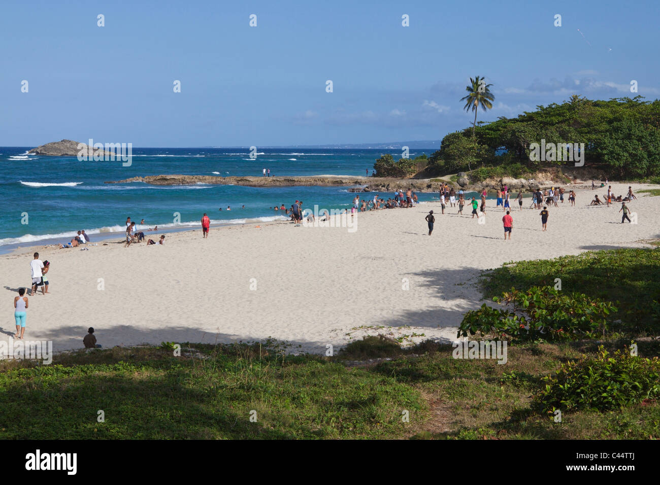 Beach of Puerto Plata, Dominican Republic Stock Photo