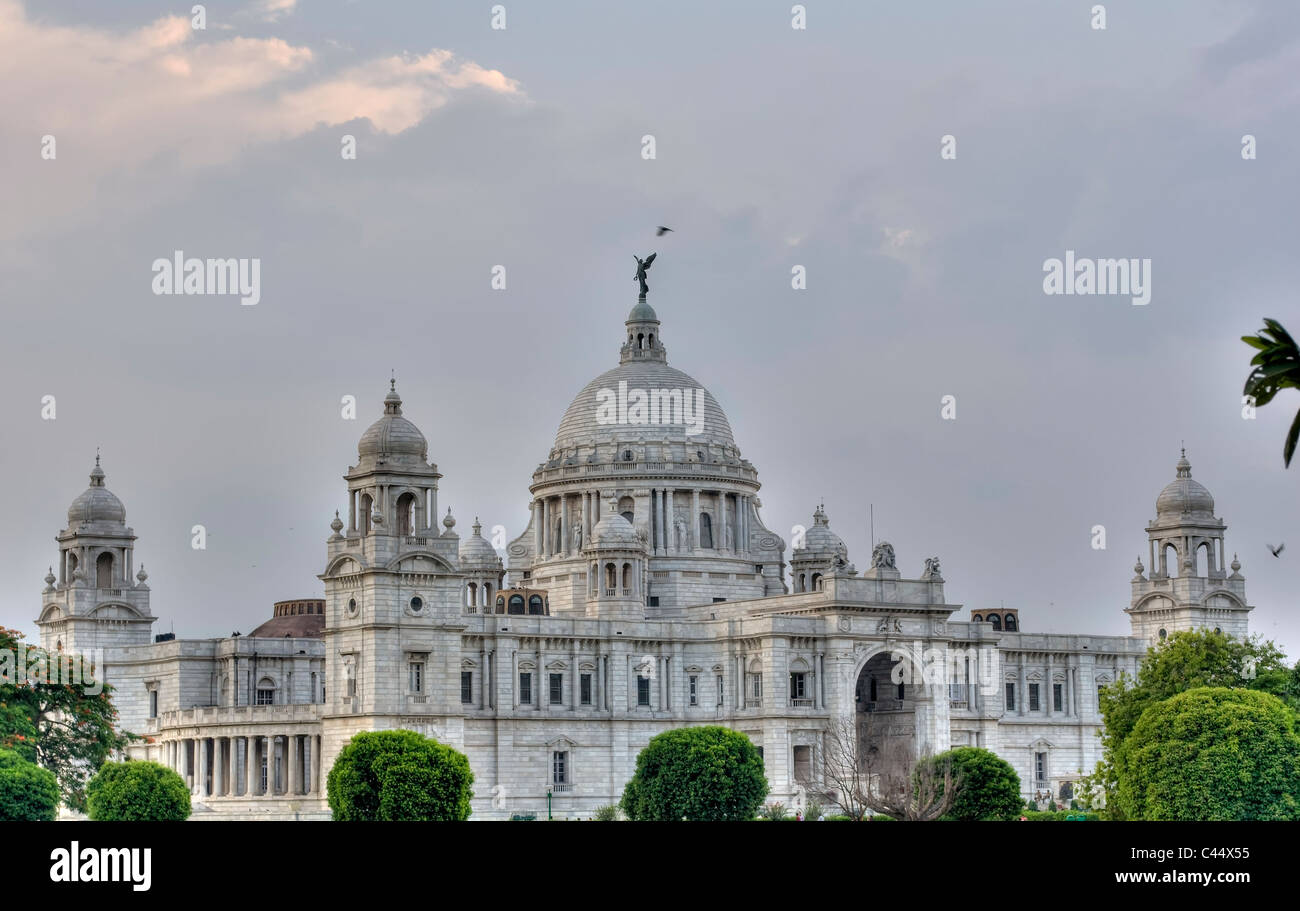 Victoria Memorial Hall, the historical monument of Calcutta, Kolkata build during the beginning of British Occupation of India Stock Photo