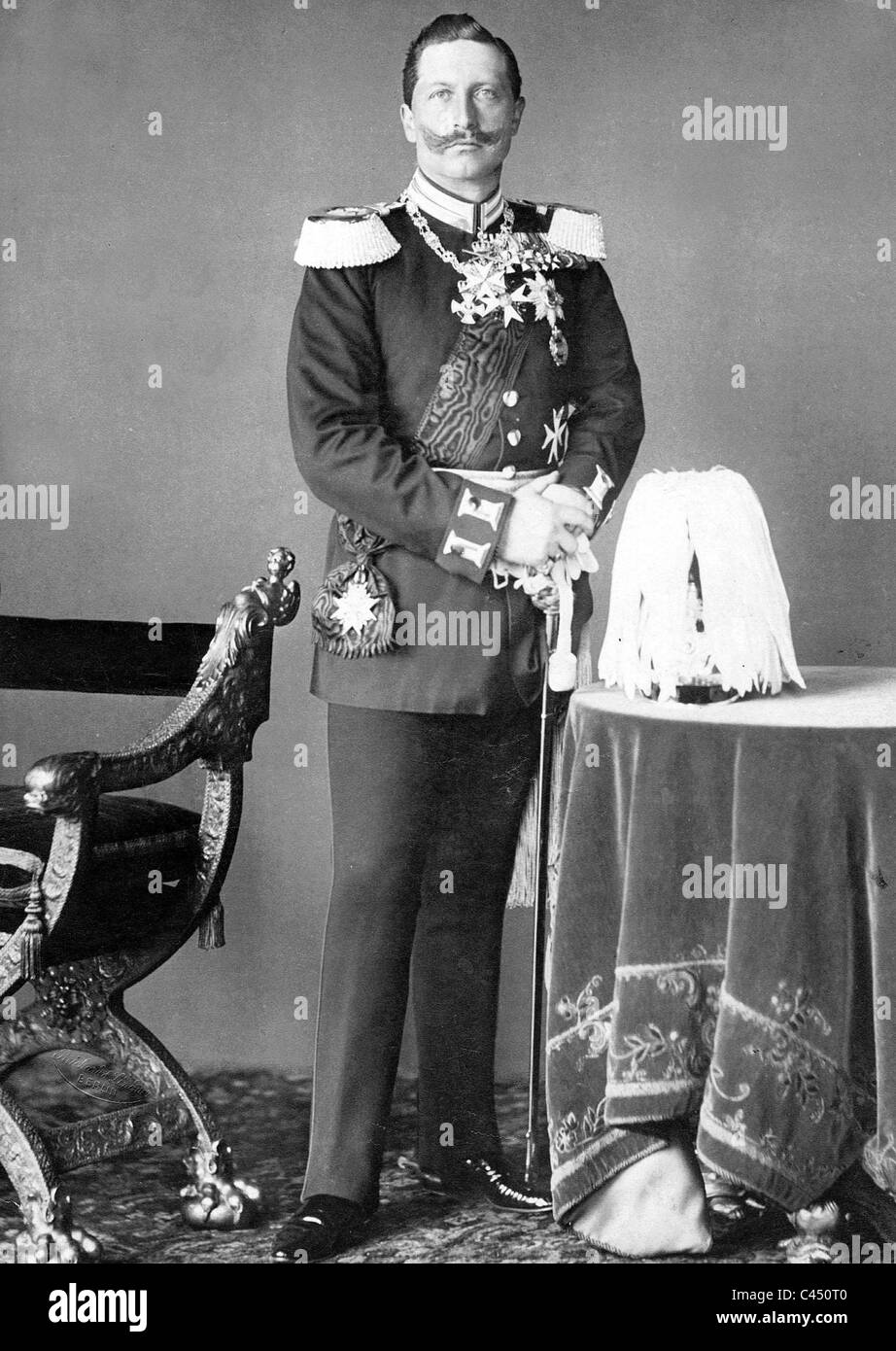Wilhelm II. in uniform Stock Photo Alamy