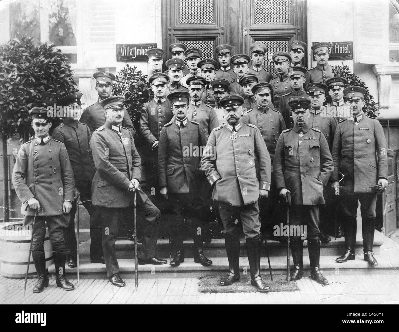 Paul von Hindenburg with Erich Ludendorff Stock Photo