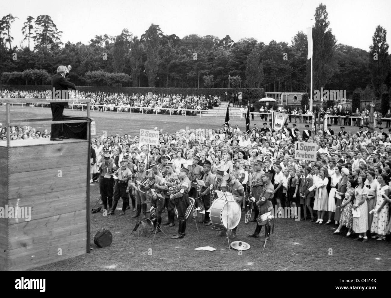 German Song Festival in Berlin-Spandau, 1934 Stock Photo