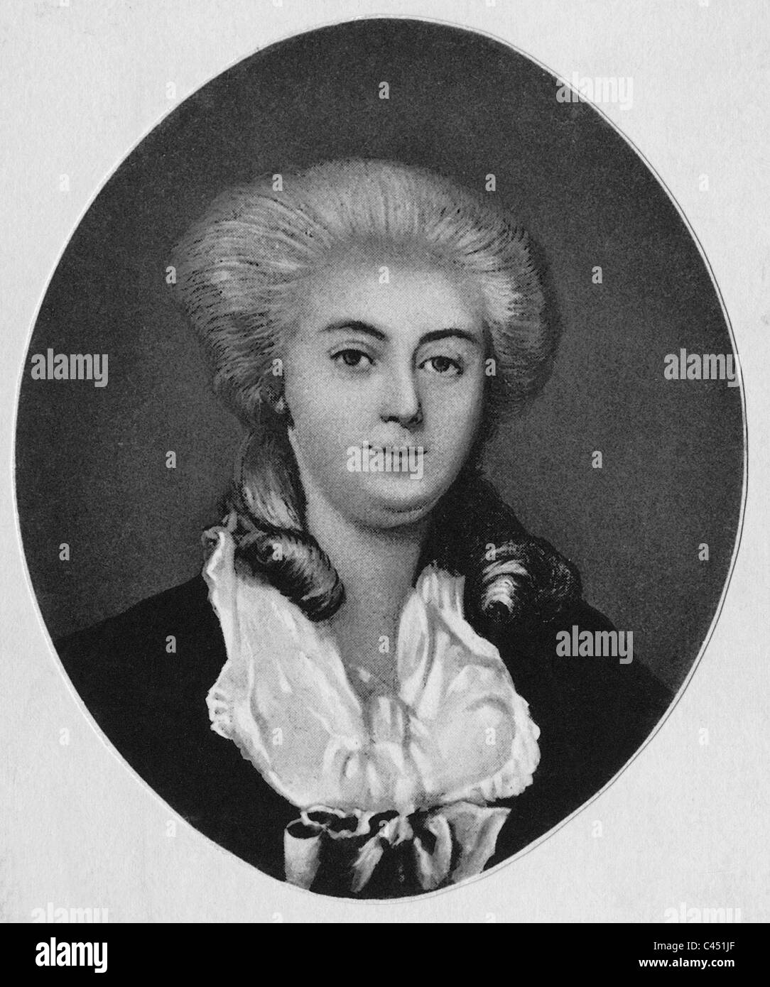 The wife of the Privy Councilor Anastasius Ludwig Mencken, around 1780 Stock Photo