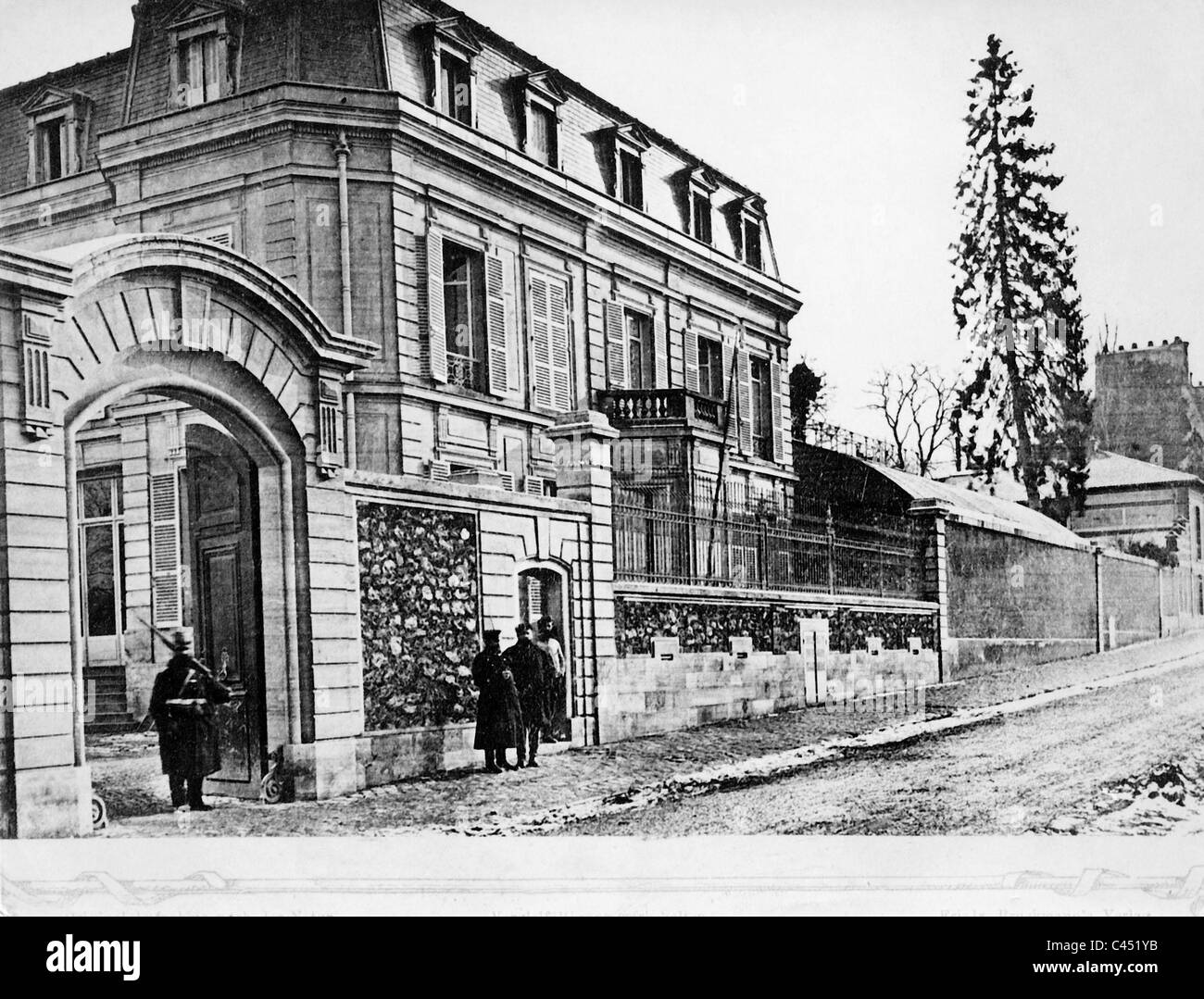 Villa Jessy in Versailles, 1871 Stock Photo