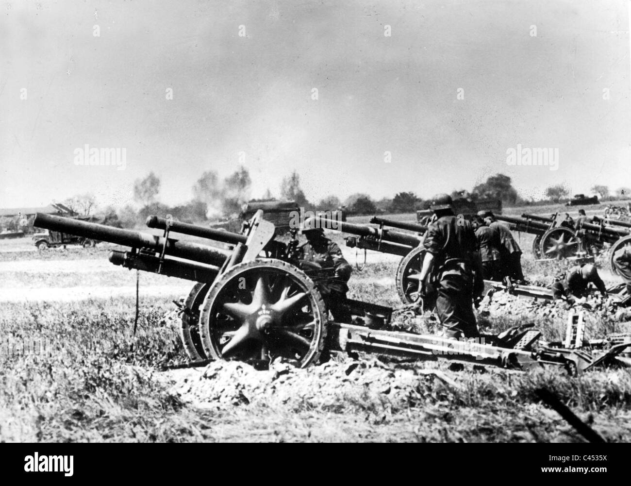 German artillery in France, 1940 Stock Photo - Alamy