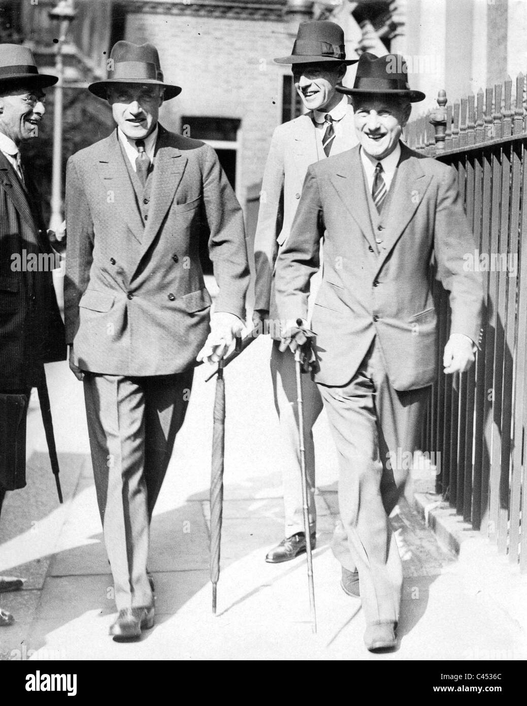 Sir Philip Cunliffe-Lister, Lord Irwing and Sir Samuel Hoare, 1935 Stock Photo