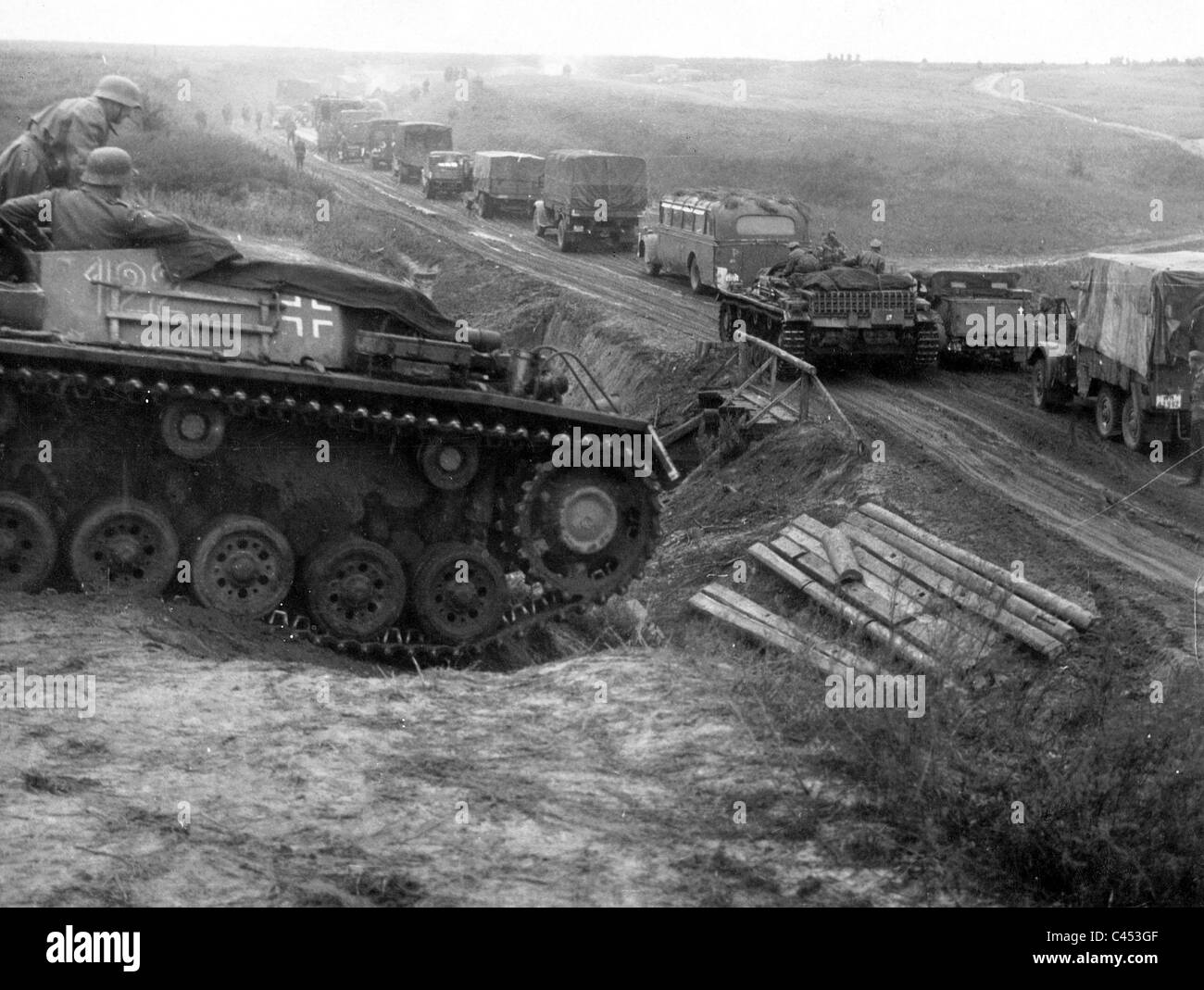 Supply transport on the Eastern front, 1941 Stock Photo