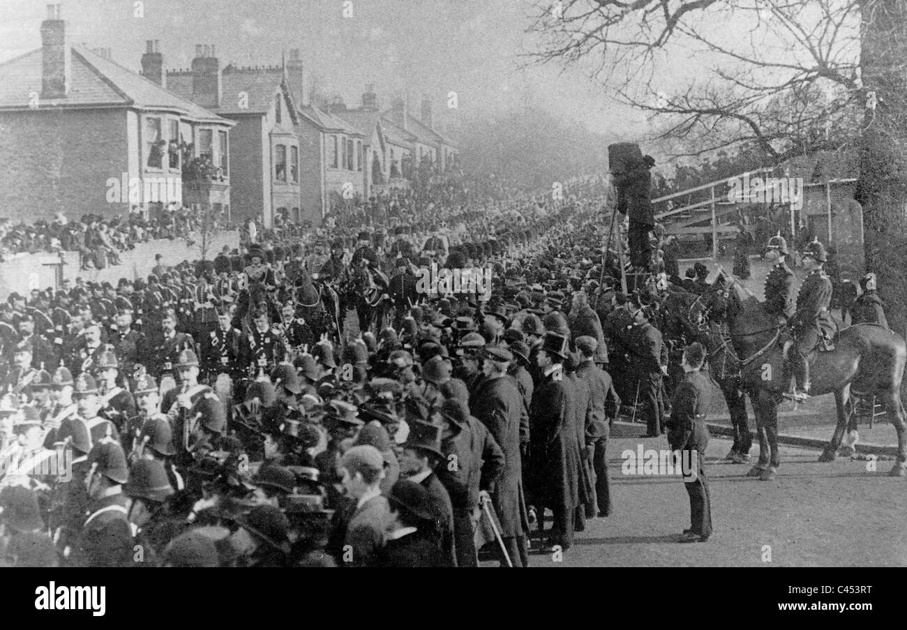 Funeral procession for Queen Victoria of England, 1901 Stock Photo Alamy