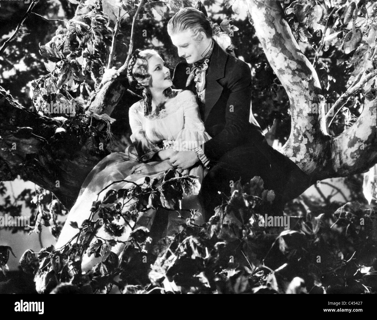 Elisa Laudi and Robert Donat in 'The Count of Monte Cristo', 1929 Stock Photo