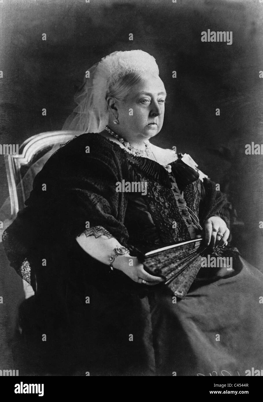 Queen Victoria of Great Britain around1890 Stock Photo