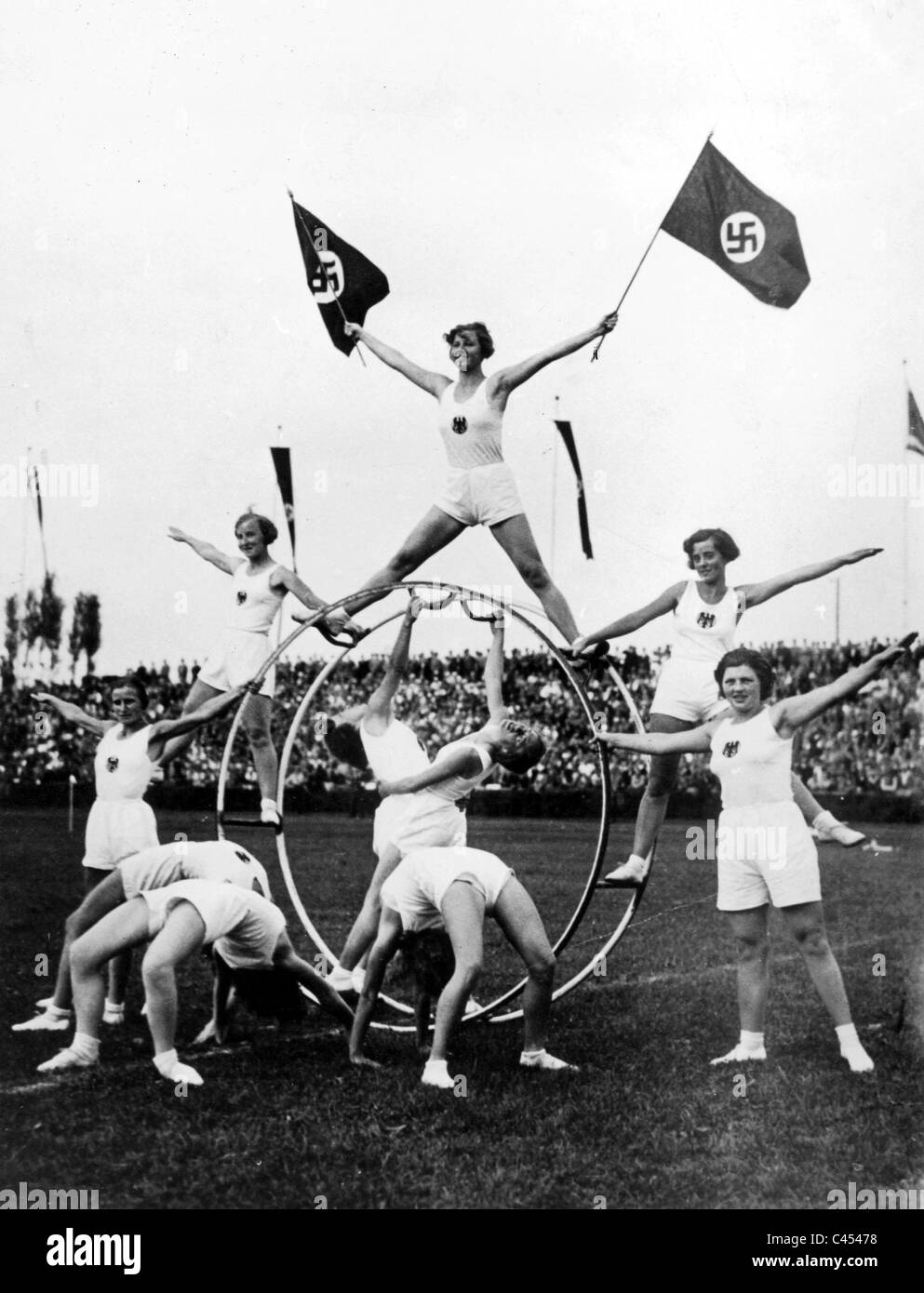 Sporting event with BDM members, 1934 Stock Photo