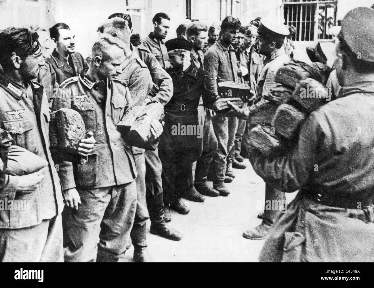 Prisoners receive Black and White Stock Photos & Images - Alamy