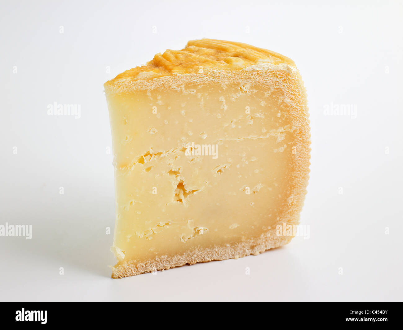 Italian Pecorino Crotonese goat's cheese, close-up Stock Photo