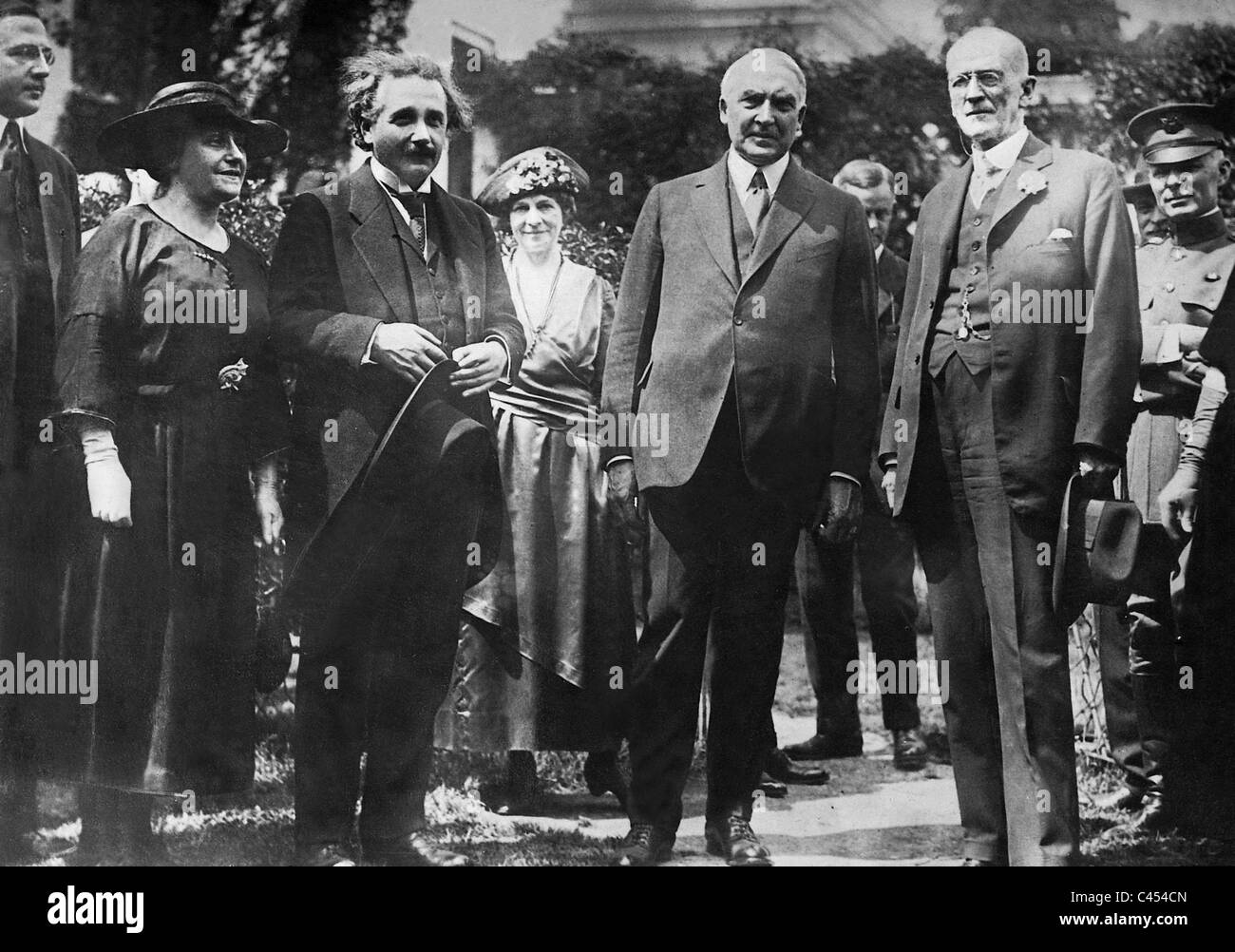 Albert Einstein and Warren Harding, 1921 Stock Photo