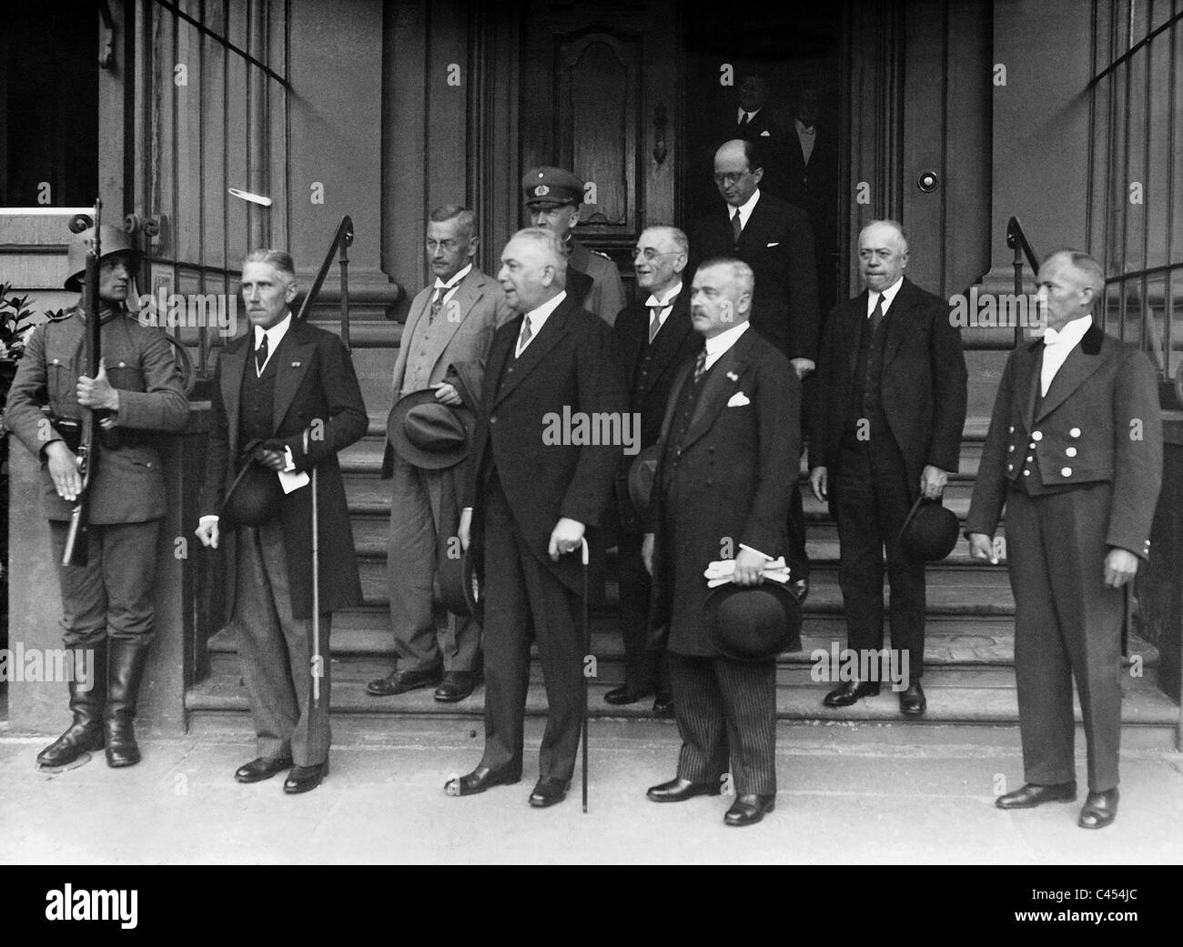 The Cabinet Papen after the swearing-in ceremony, 1932 Stock Photo