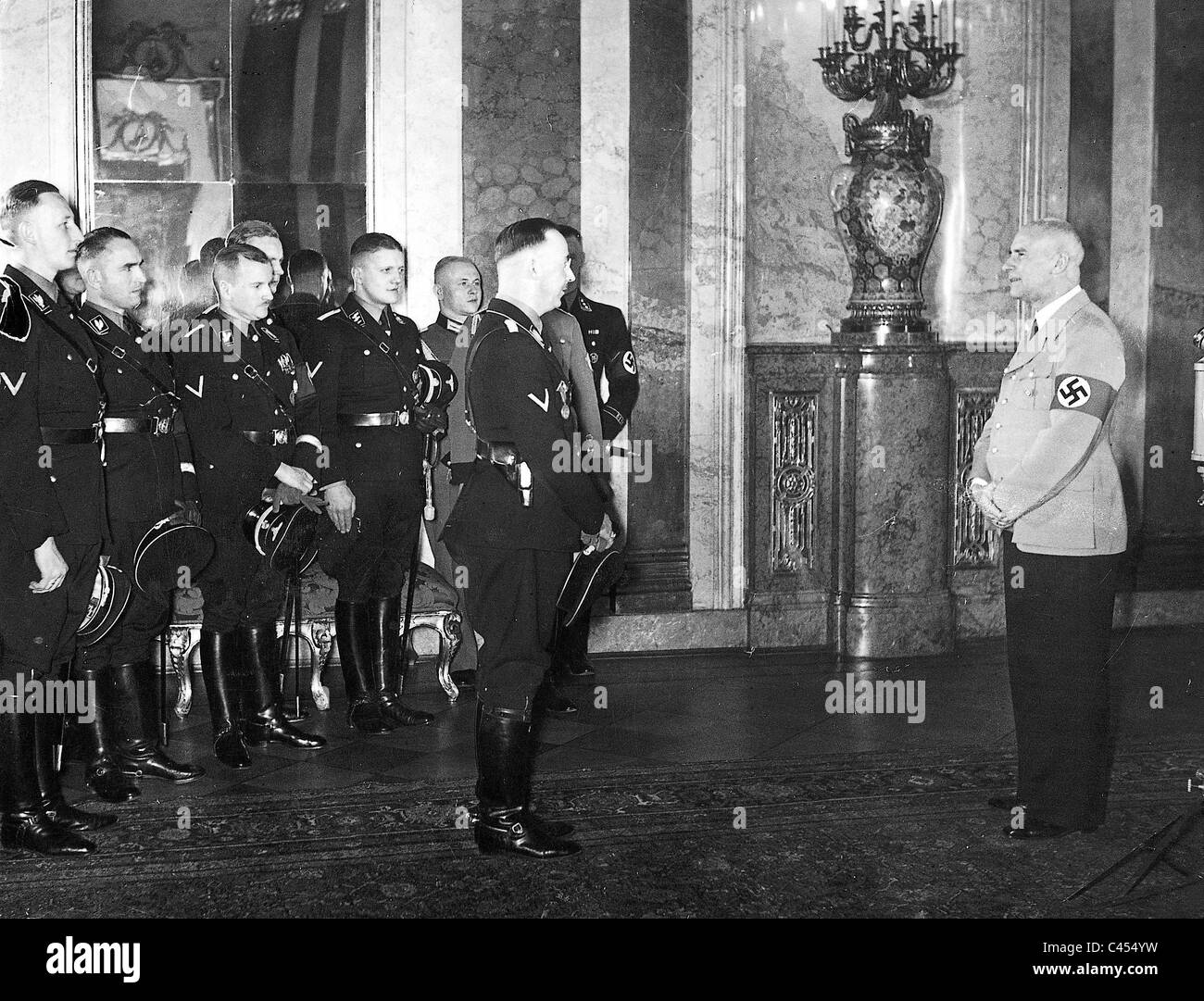 Himmler congratulated Frick on his birthday Stock Photo