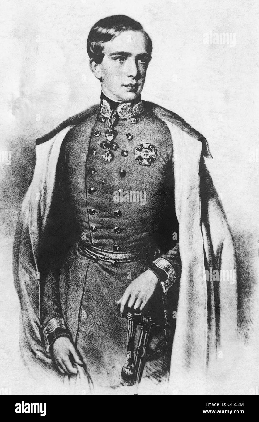 Kaiser Franz Joseph I., 1848 Stock Photo