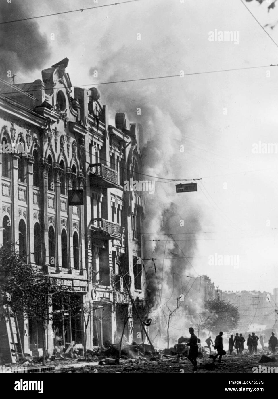Kiev after the fighting in September 1941 Stock Photo