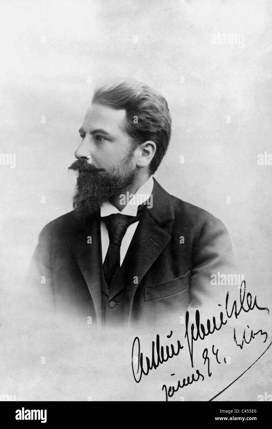 Arthur Schnitzler, 1894 Stock Photo