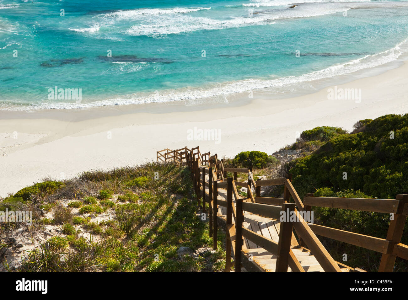 View along West Beach, Esperance, Western Australia, Australia Stock Photo