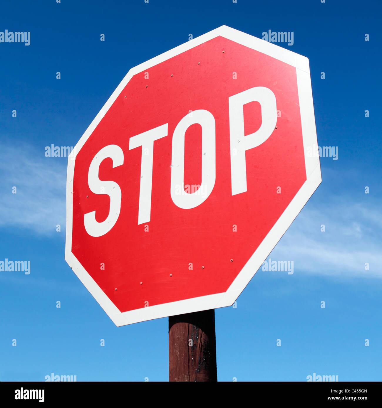 Stop sign stock photo alamy