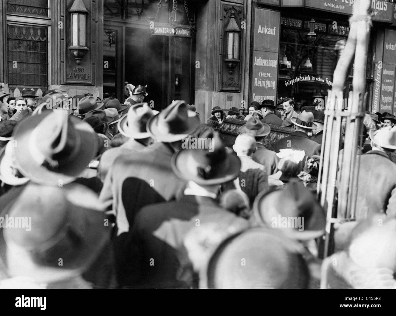 Funeral procession of Friedrich Ebert in Berlin, 1925 Stock Photo