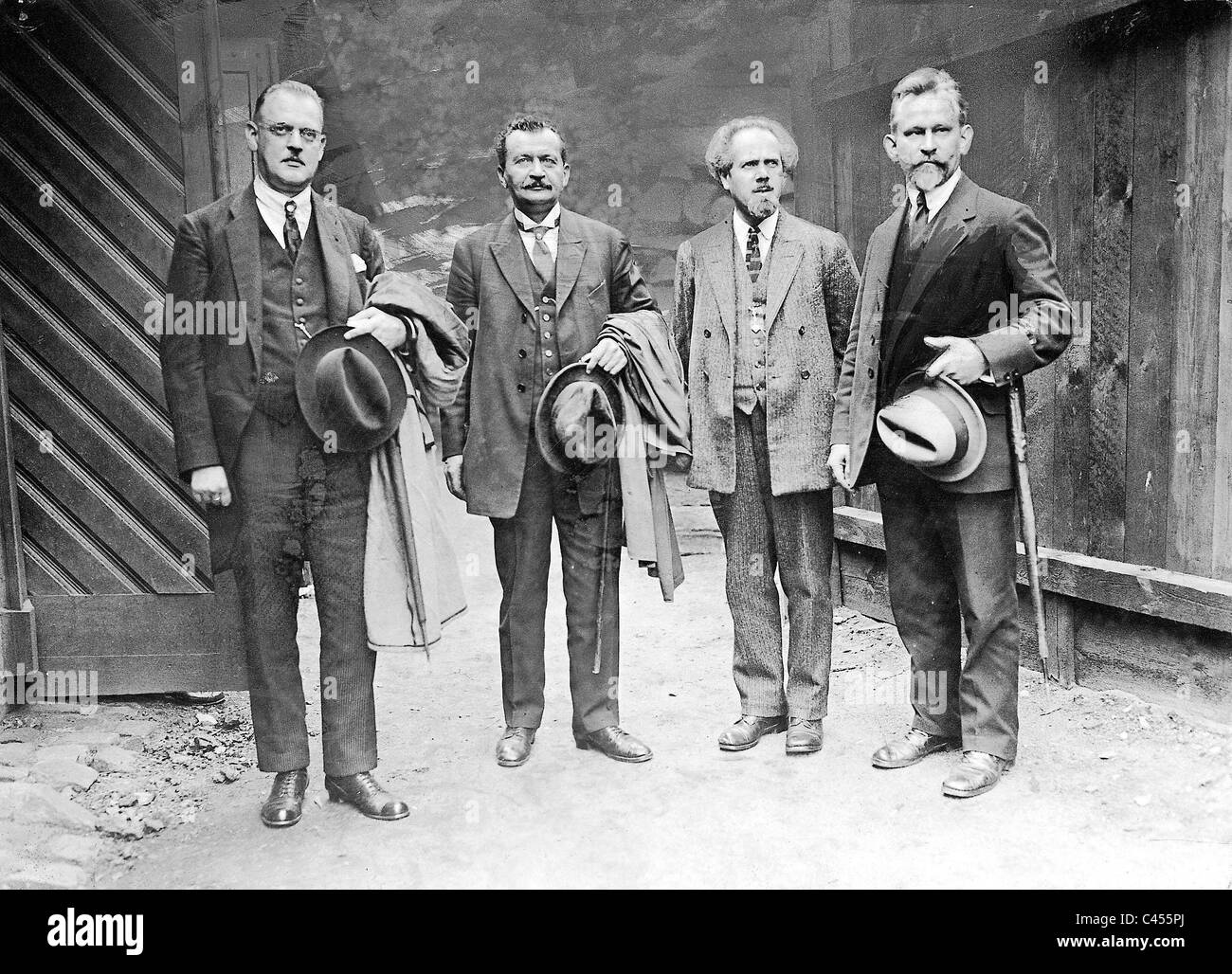 Hermann Mueller, Hugo Wels, Artur Crispin, Wilhelm Dittmann, 1922 Stock Photo