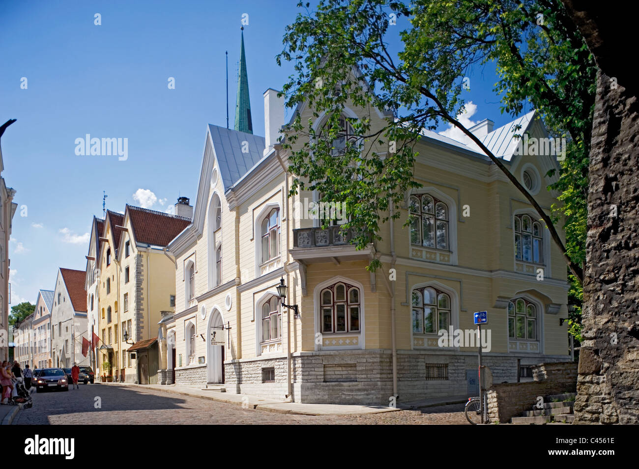 Pikk Street   Estonia, Tallinn Stock Photo