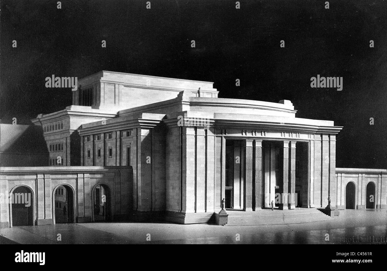 Model of the Bayreuth theater, designed by Hitler Stock Photo