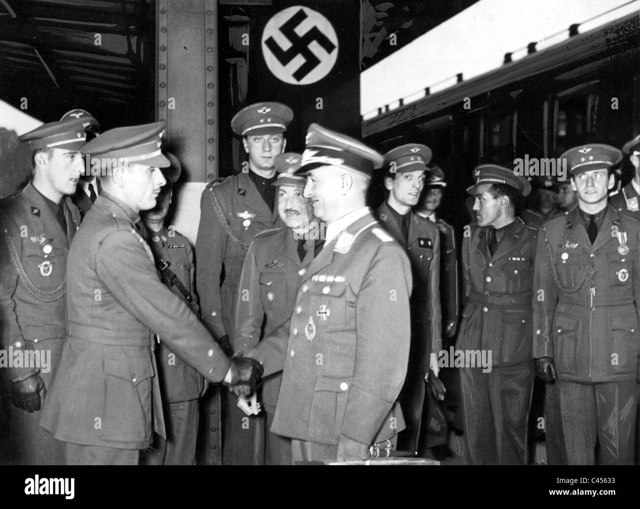 Volunteers of the Spanish 'Blue Division' in Berlin, 1941 Stock Photo