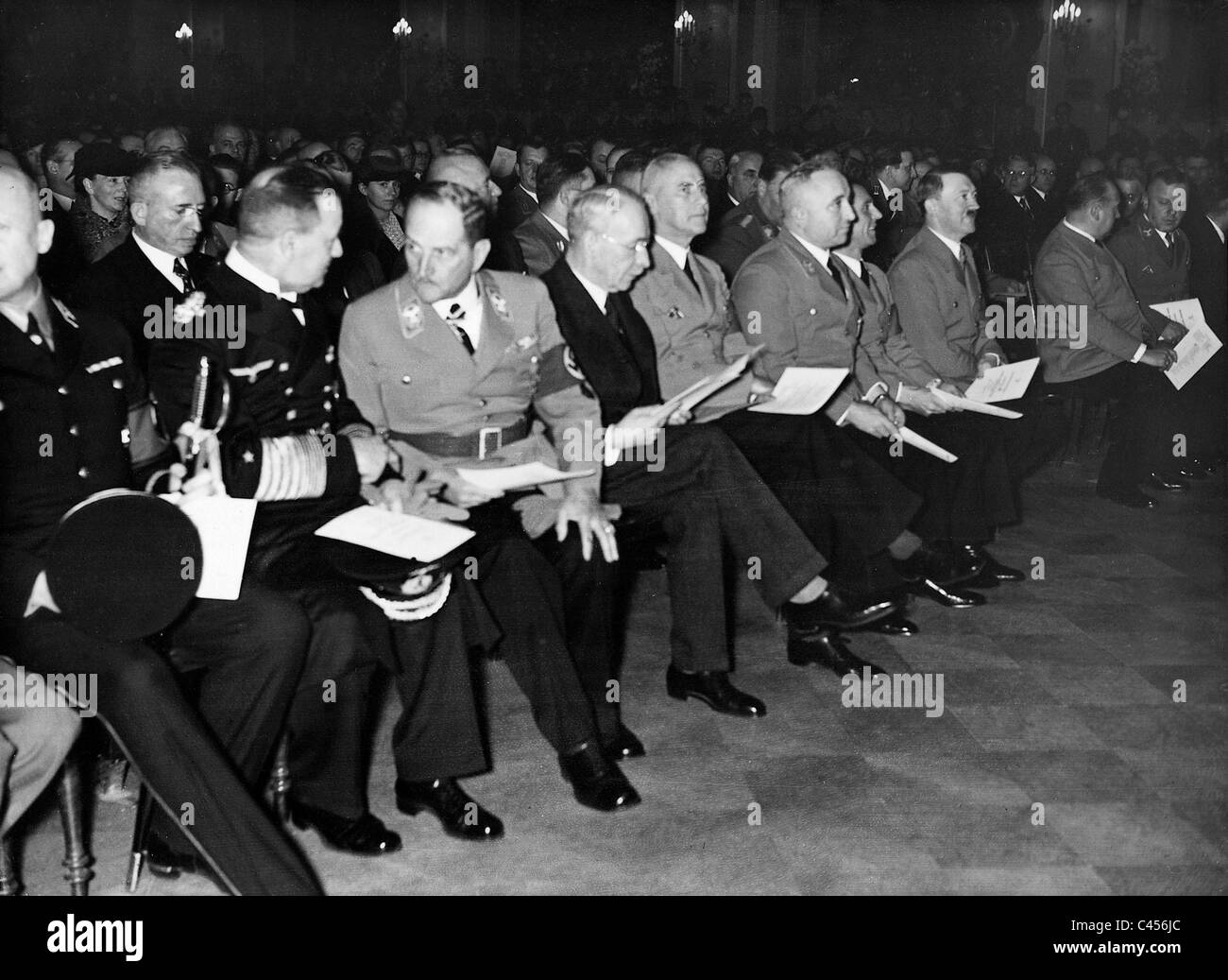 Annual Meeting of the Reich Chamber of Culture and the Organization KDF(Strength Through Joy) with Adolf Hitler, 1937 Stock Photo