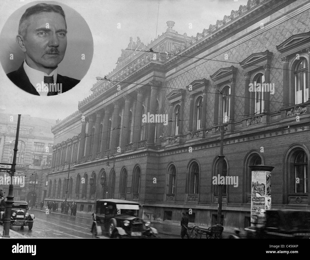 Hjalmar Schacht and the Reichsbank in Berlin , 1937 Stock Photo
