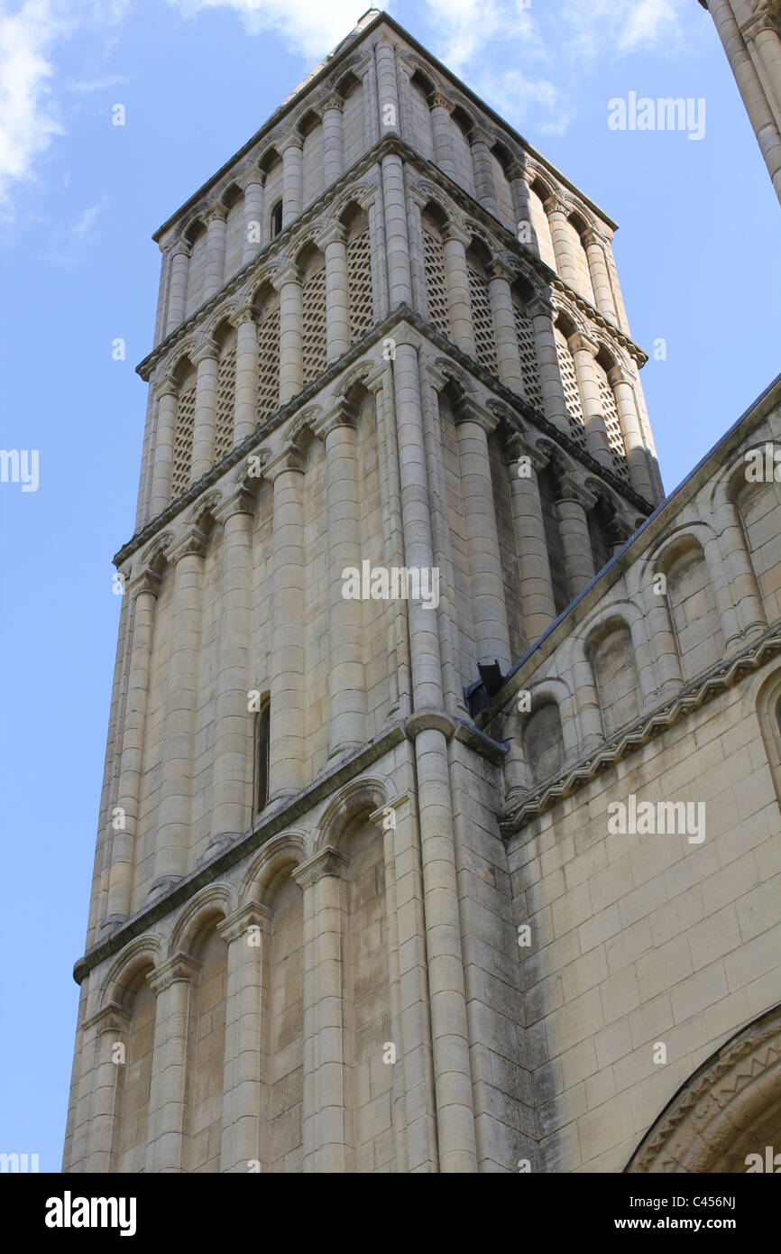 Part of the side of Rochester Cathedral Stock Photo