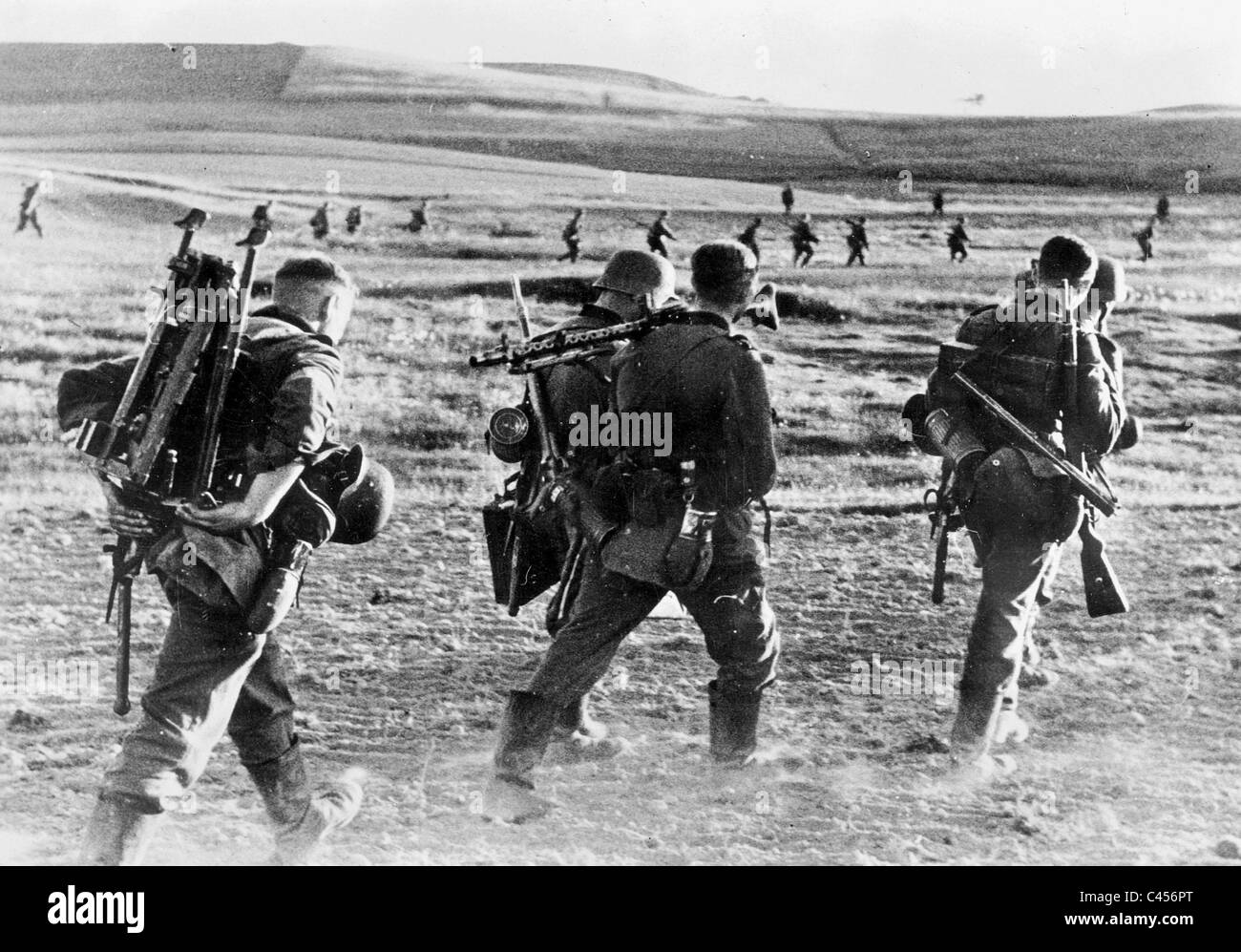 German Infantry in Russia, 1941 Stock Photo