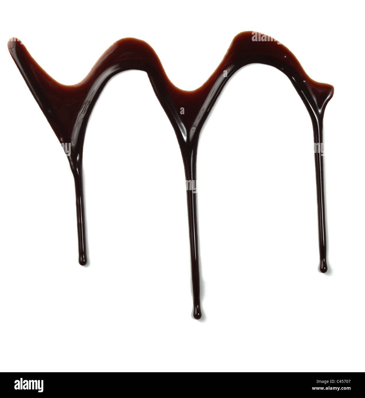 close up of chocolate syrup Stock Photo