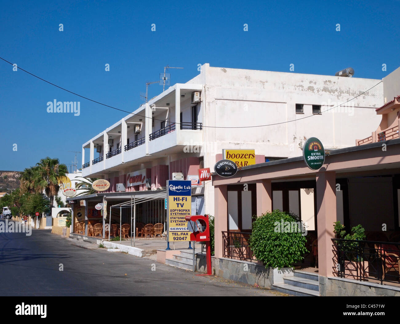 bars in Kardamena Kos Island Greece Stock Photo Alamy