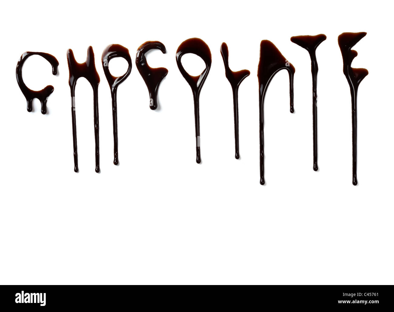 close up of chocolate syrup Stock Photo