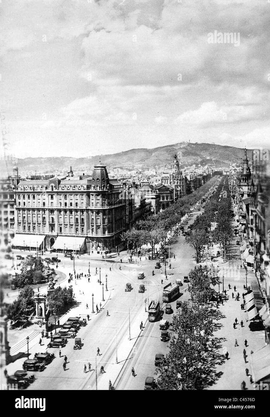 Barcelona, 1934 Stock Photo