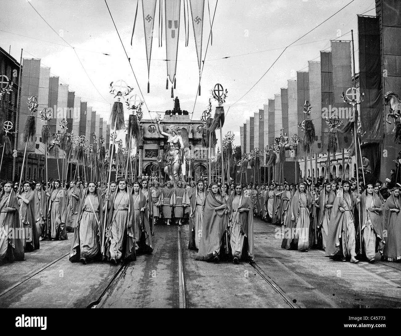 Art in National Socialism: Processions Stock Photo
