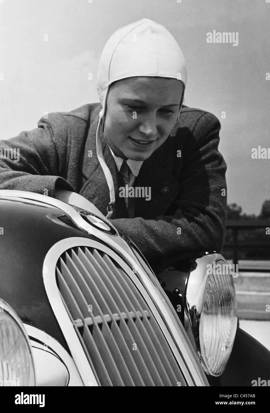 Car buyer with BMW, 1937 Stock Photo