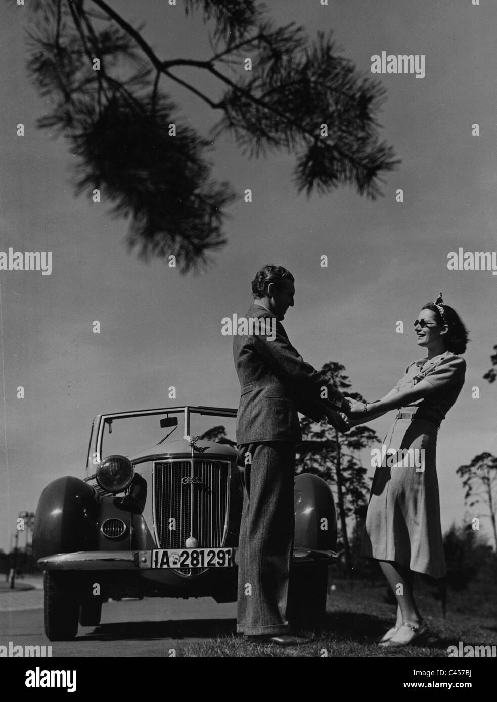 Car of the brand Wanderer, 1938 Stock Photo