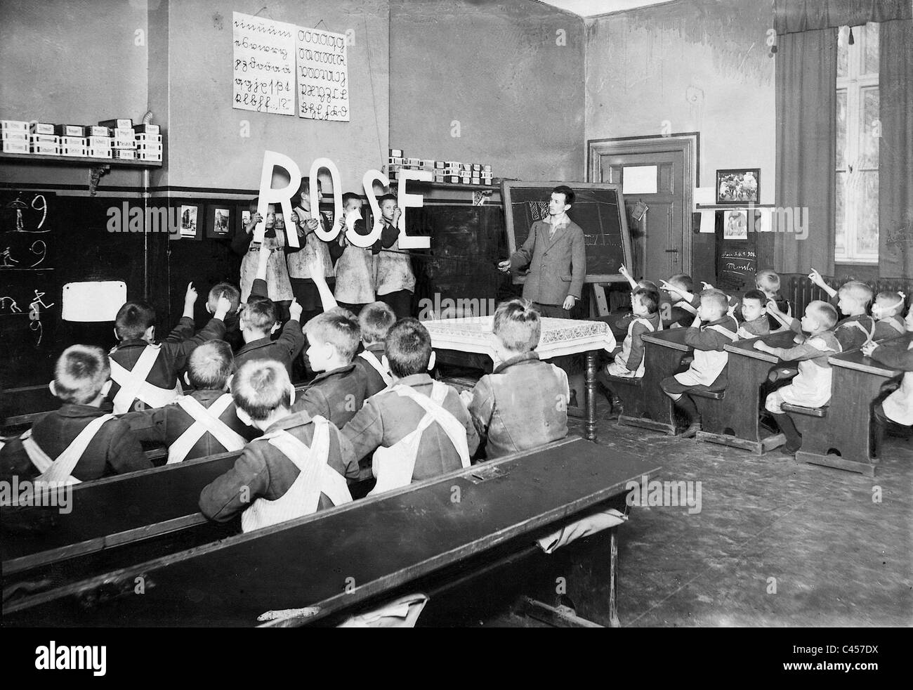 Teaching in a children's home, 1927 Stock Photo - Alamy