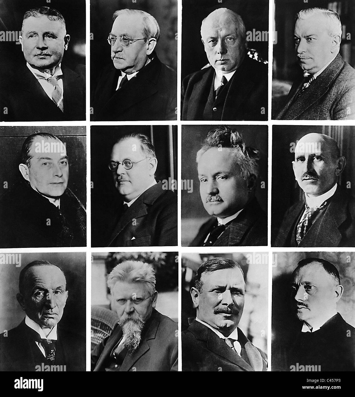 Cabinet of the government of Hermann Mueller, 1930 Stock Photo