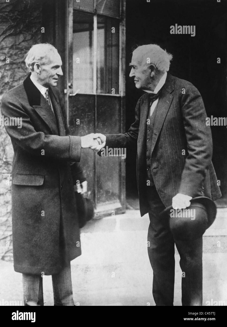 Henry Ford and Thomas Alva Edison, 1928 Stock Photo