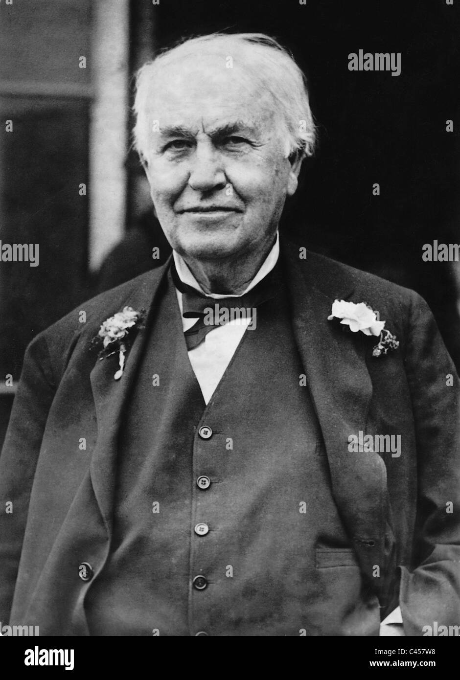 Thomas Alva Edison, 1927 Stock Photo