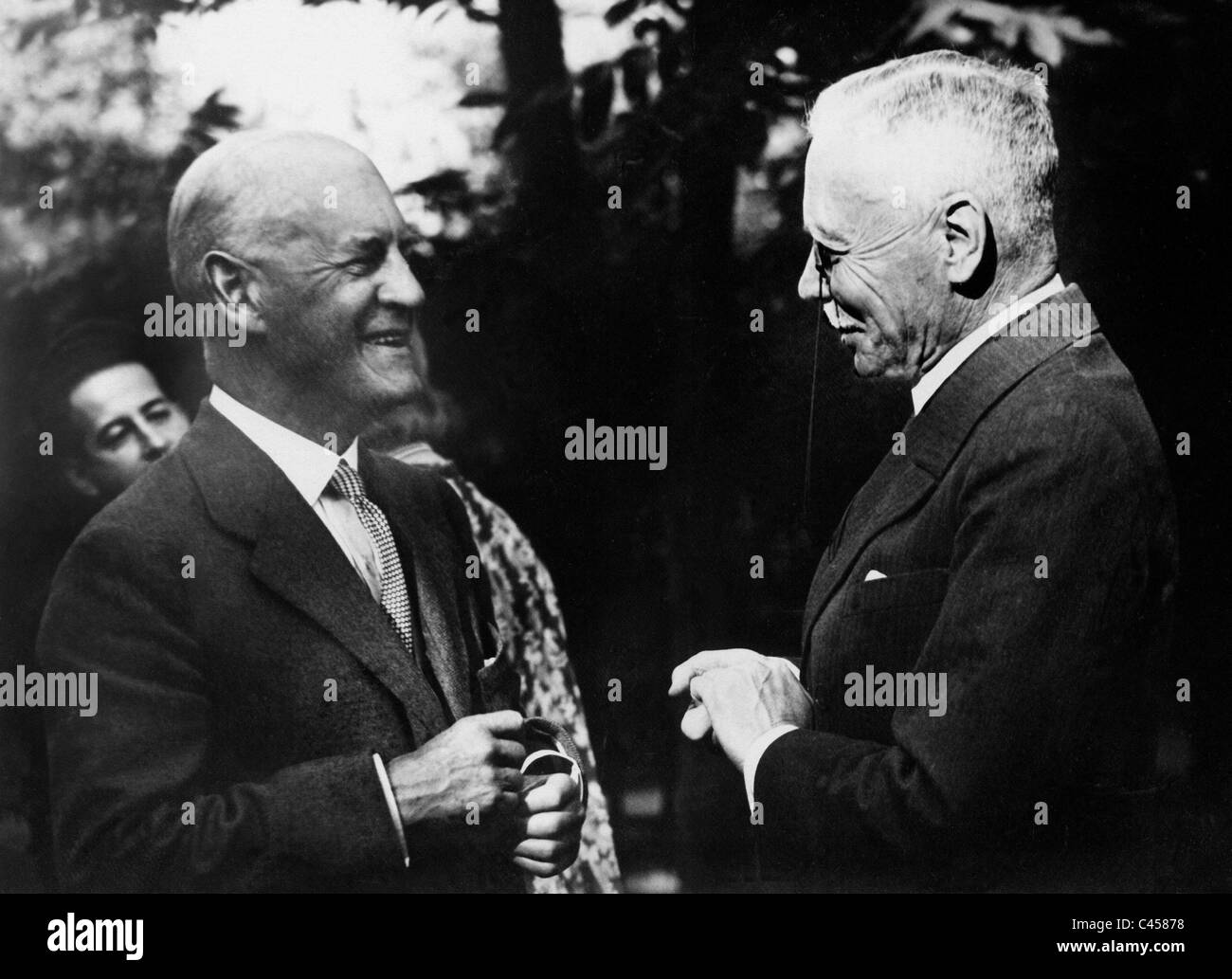 John Galsworthy and Hans von Seeckt Stock Photo
